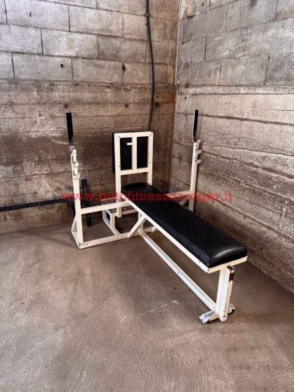 panca piana con supporto per spotter technogym linea lux