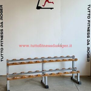 Ratrelliera porta manubri Technogym Linea Lux
